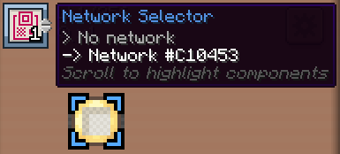 network selector selected