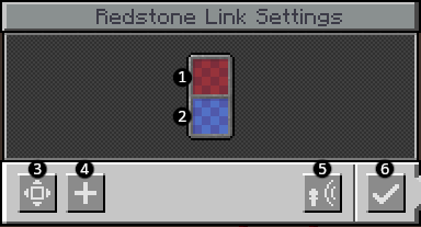 redstone link settings
